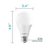 Luxrite A19 LED Light Bulbs 15W (100W Equivalent) 1600LM 4000K Cool White Dimmable E26 Base 24-Pack LR21442-24PK